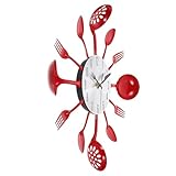 Horloge murale : fabriquée avec des matériaux robustes et de haute qualité, elle est sûre et pratique pour lire l'heure. décoration murale