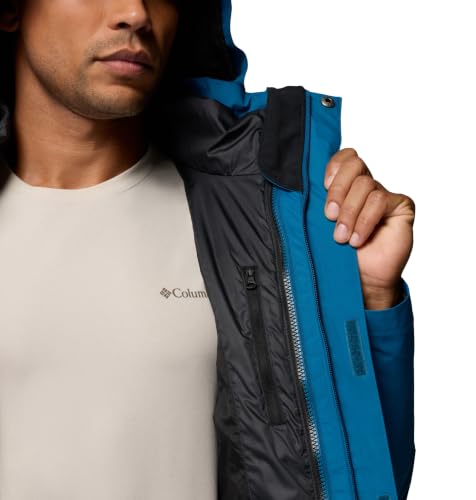Columbia Herren Element Blocker 3 Interchange Jacke, 3 in 1 Interchange Wintermantel, Phoenix Blue, Small – Ansicht 3