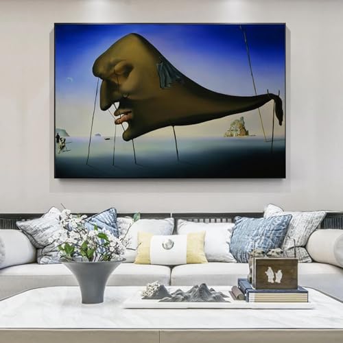 Impression sur toile Salvador Dali Sleep avec cadre pour mur salon