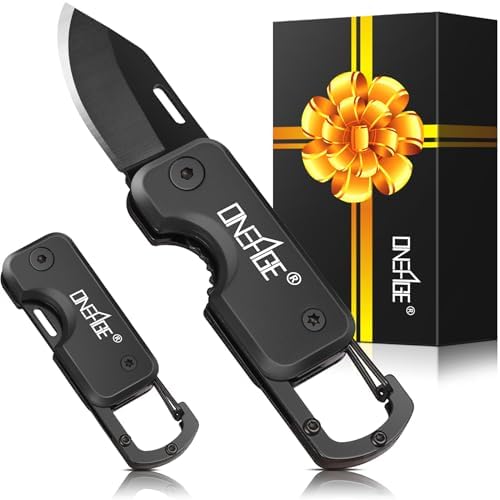 Gifts for Men Dad Husband - Stocking Stuffers for Men, Keychain EDC Gift with 1.62inch Blade - Pocket Gadgets for Everyday Carry - Christmas Mens Gift, Tools for Camping, Hiking, Camping Essentials