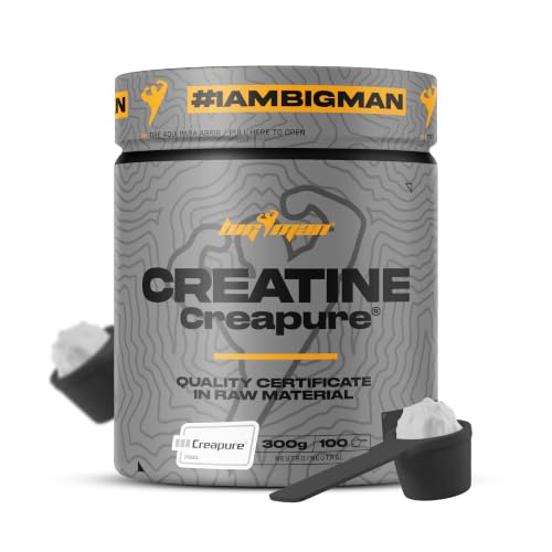 BigMan CREATINE MONOHYDRATE 300 G CREAPURE | Monohidrato de creatina de alta pureza | Sello Creapure | Mezcla superior y sabor refrescante