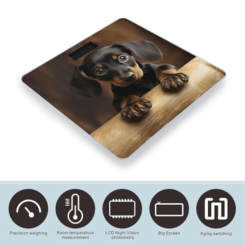 Báscula Digital de Peso Corporal Perro Salchicha Compacta miniatura 3