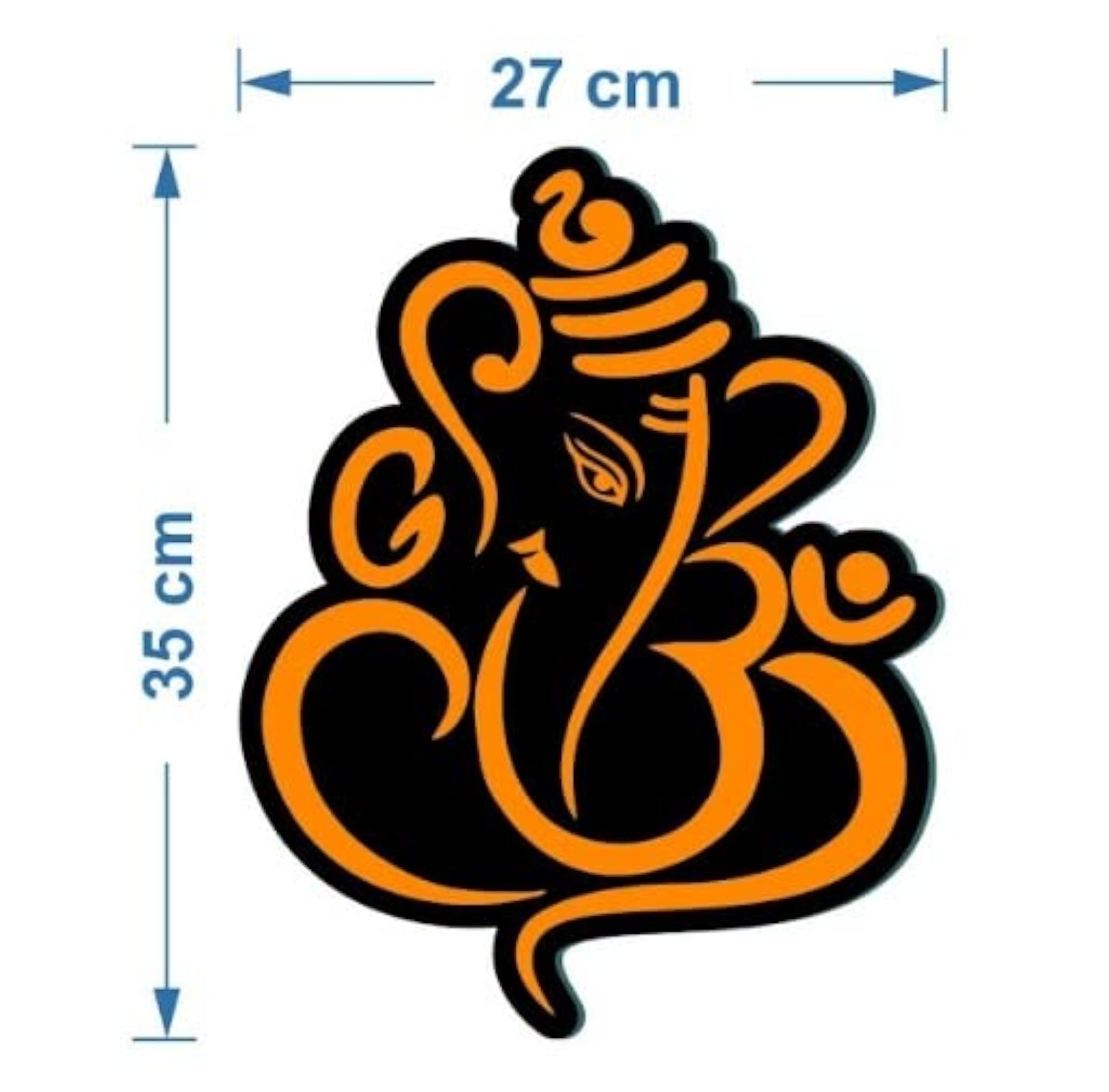 Ganesha Wooden Wall Decor, Unique Ganpati Wall Hanging