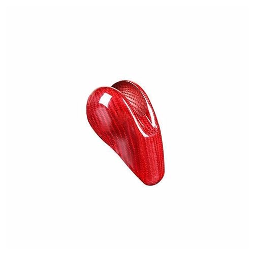 Rjhadbvhdwq Red Carbon Fiber Car Shift Knob Trim Cover for Porsche 718 911 Macan Panamera