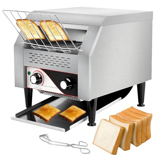 DIUNAOZI Grille Pain Toaster convoyeur,150/300/450 Tranches/Heure,Grille-Pain à Convoyeur,Four Grille-Pain Rotatif Robuste en Acier Inoxydable pour...