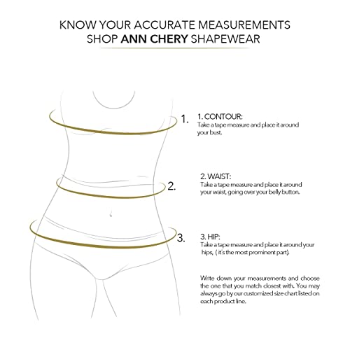 Ann Chery Women's Full Vest Latex Waist Trainer Cincher Faja Girdle Body Shaper, Black, Size 32 #TOP4