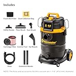 Vacmaster Professional VDK811PW 0201 8 Gallon 4.5 Peak HP Wet/Dry Vac with Self-Cleaning Filter System, 8 Gal, Black - Image 2