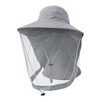 Chapeau De Soleil à Larges Bords - Protection UV 50+ | Voile Anti-Moustiques | Randonnée Camping