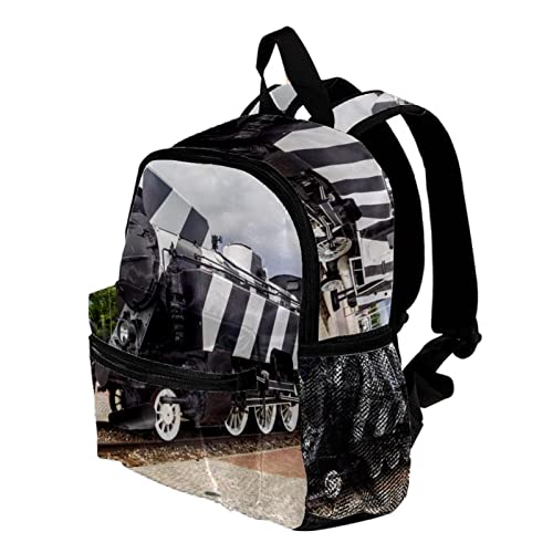 Sac à dos rétro enfant en toile robuste avec bretelles confort