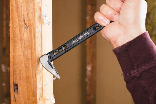 Image of Spec Ops Tools Nail Puller Cats Paw Pry Bar for Prying, Demolition & Nail Pulling, High-Carbon Steel, 8 Inch