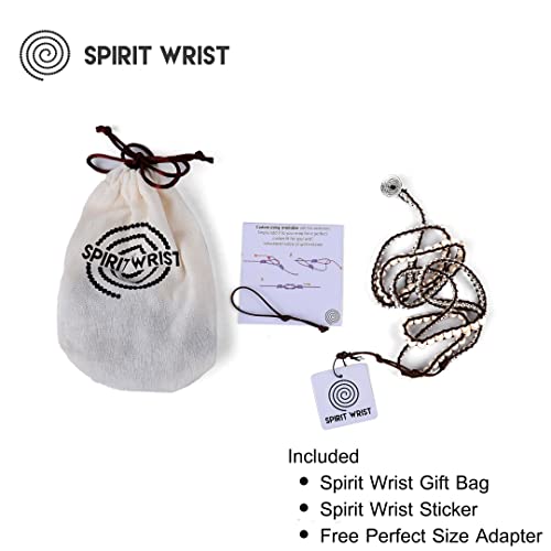 Spirit Wrist Sloan Wrap Beaded Bracelets – Boho Bracelets For Women & Men – Silver Hematite + Brown Bead Bracelet – Handmade In Bali Women’s & Mens Bracelet – Great Gift For Women & Men #TOP4