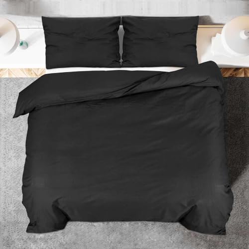 Housse de couette noire 140x200 contre les taches de literie difficiles - 6