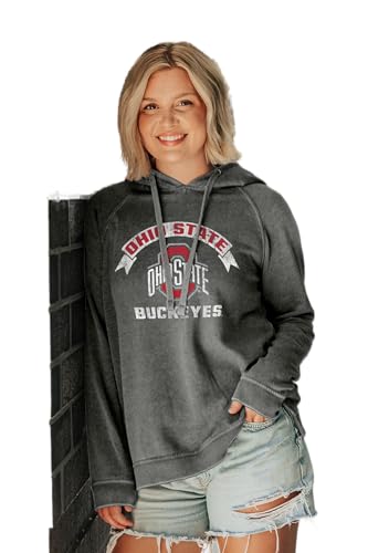 Sudadera con capucha para mujer ideal para días de partido universitarios en talla M azul
