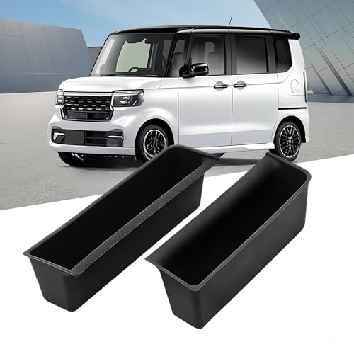 Ixoraqum 「ホンダ・N-BOX/N-BOXカスタム JF5/JF6型 2023年10月FMC後〜」に適用 内装アクセサリー ドア収納トレイ ダッシュボード収納ボックス センターコンソール 収納スペース ノブ小物入れ収納トレイ 滑り止めマット カバー