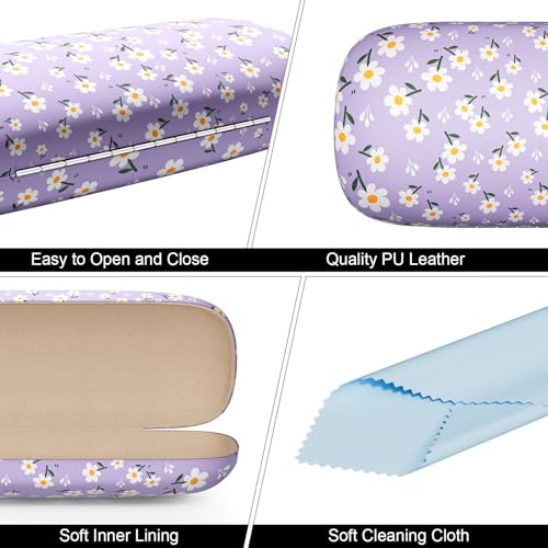 Image of Eyeglasses Case, Hard Shell Protective Case for Glasses, Unisex for Women Men