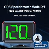 Tskcvy GPS Speedometer for Car Universal MPH Speedometer USB Connect Digital Speed Display Heads Up for All Cars Vehicle Truck - Image 5