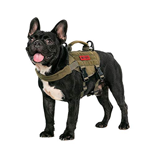 OneTigris Small Dog Vest Beast MOJO Tactical Dog Harness with Durable Vertical Handle