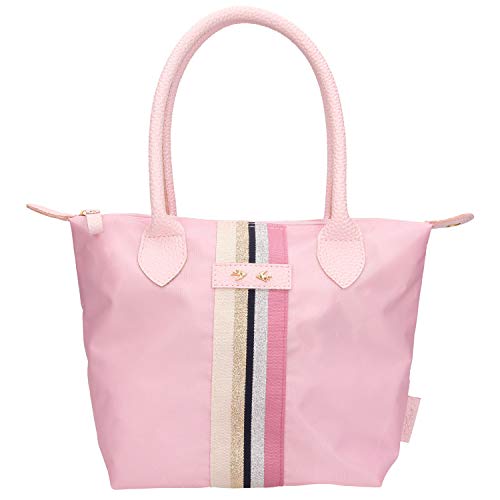 Sac à main à rayures rose Depesche 10322 le cadeau tendance idéal