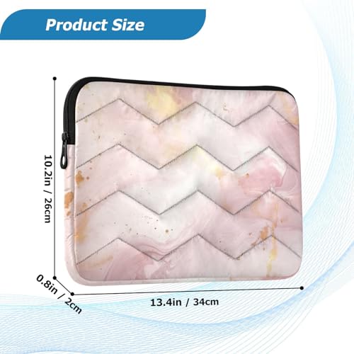 Funda para portátil mármol rosa dorado 13-14 pulgadas miniatura 3