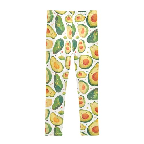 KLL Funny Avocado Toddler Girl Legging Comfortable Full Length Lounge Pants Gym2