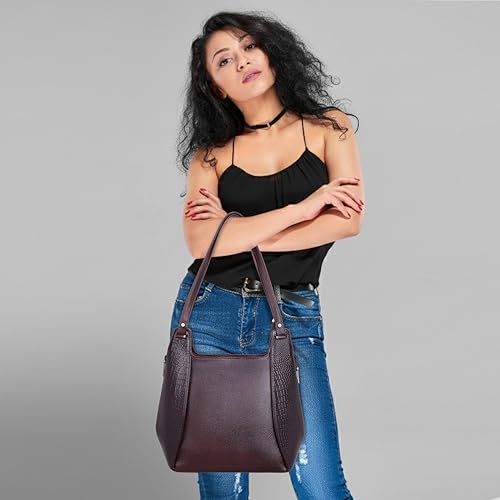Image of DORPER MONEY HILL Durable Leather Satchel Bag for Women Genuine Branded Handbag