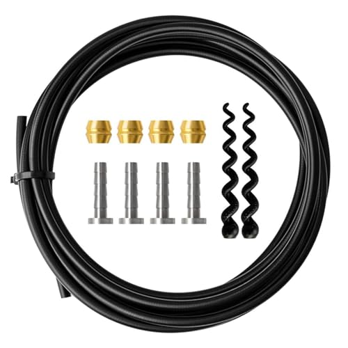 NIYATA Hydraulic Brake Hose Kit,3m Bike Disc Brake Hose Compatible with Shimano BH90,SRAM,High-Pressure Brake Line for Mountain/Road Bikes (Includes Olive Connectors Inserts)