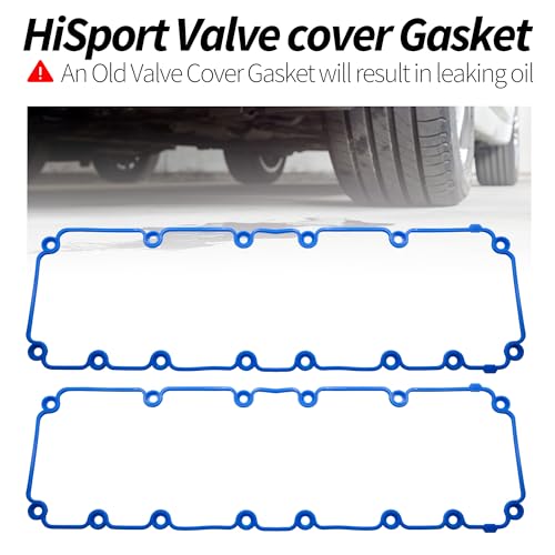 Image of HiSport VS50481R Valve Cover Gasket Set - Compatible with Ford Crown Victoria E-150 E-250 E-350 F-150 F-250 F-350 Mustang Lincoln Navigator Mercury Grand Marquis 1996-2004 - Replaces F6AZ6584DA