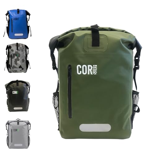 Waterproof Backpack with Laptop Sleeve | Heavy Duty Hiking, Kayak Dry Bag Backpack | Roll-Top...