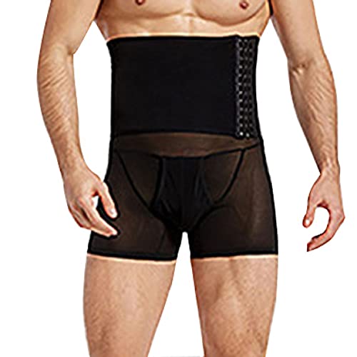 Pantalones cortos moldeadores para hombres adelgazar muslos calzoncillos boxer control de barriga