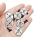 Honbay 6PCS Metal Servo Arms Horn Aluminum Round 25T Standard Servo Disc with Screw for RC Robot Boat Car Airplane Hop-up Parts
