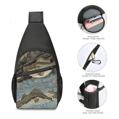 Bolso Sling Ligero para Senderismo y Viaje miniatura 5