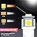 ZIMISI 194 LED Light Bulbs, 5SMD 5050 Chips Tag Lights, 12V 6000K White Wedge Base Bulb, 168 T10 2825 LED Replacement Bulbs for Car Interior Dome Map Door Courtesy License Plate Lights Lamp (2PCS)