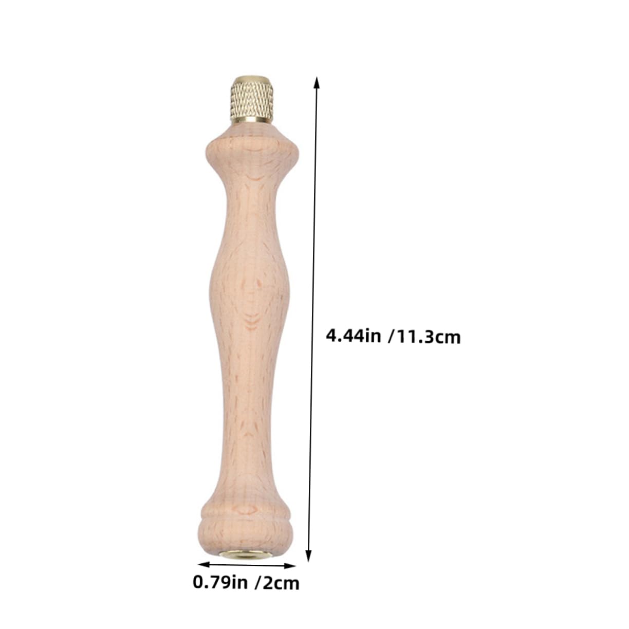 LALAFINA Wooden Punch Needle Embroidery Kit 5 Adjustable Heads Easy Threading Tool for Beginner Embroidery Floss Cross Stitching