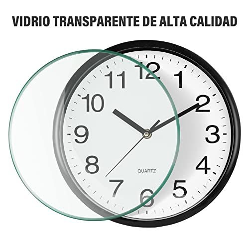 Mejores comprativas On-line Reloj de pared negro - cinco favoritos. 14 Imagen adicional