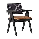 Robuste et : ce fauteuil dispose d'un cadre en bois massif qui complète votre décoration tout en assurant une utilisation durable. Le coussin est fabriqué en cuir synthétique facile à nettoyer, offrant à la fois confort et praticité. Profitez d'un ajout élégant à votre salon ou bureau qui allie fonctionnalité et design contemporain.