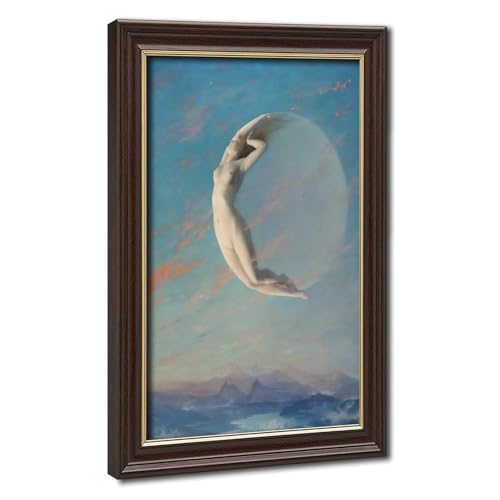 Toile WCYB Selene Albert Aublet haute définition avec cadre en bois
