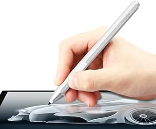 Surface Pen - Official Authorized Stylus Pen for Microsoft Surface Pro 8/X/7/6/5/4/3/Surface 3/go/go 2/go 3/Book/Laptop/Studio - Palm Rejection Pencil for Windows, HP, ASUS - Silver
