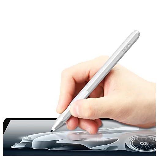 Pen for Surface - Stylus Pen for Microsoft Surface Pro 9/8/X/7/6/5/4/3/Surface 3/go/go 2/go 3/Book/Laptop/Studio - Palm Rejection Pencil for Windows, HP, ASUS - Silver