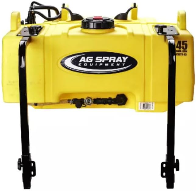 Ag Spray 45 Gallon UTV Sprayer with 12V Pump & Handgun – Heavy-Duty, Low-Profile Tank, 4.0 GPM, 45 PSI, Multi-Lid & 25 Ft Hose