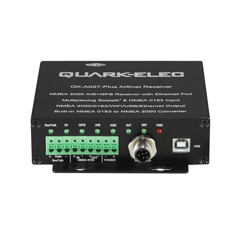 QK-A027-plus NMEA 2000 AIS+GPS Receptor con NMEA Multiplexor y Ethernet, N2K, WiFi, salidas USB