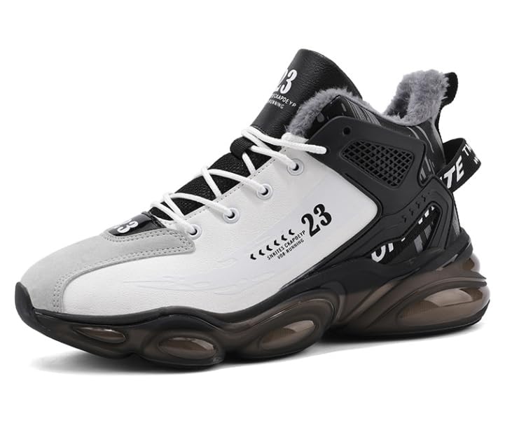 Men's Snow Boots Waterproof Warm Fur Lined Winter Hiking Boot Non-Slip Outdoor Ankle High-top Shoes Work Hiker Trekking Trail Sport Shoes