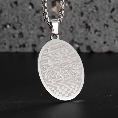 Collier maçonnique œil tout-voyant : un bijou robuste qui ne ternit pas - 3