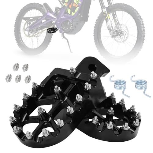 Repose-pieds de précision CNC anodisé noir pour Surron et ERide