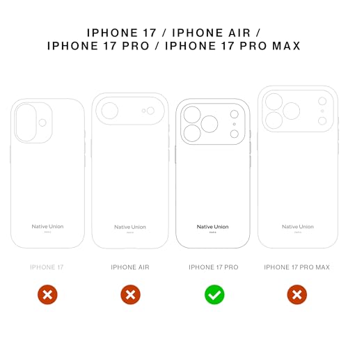 Image of Native Union Active Case - MagSafe Compatible with Built-in Magnets - Rugged Design - Recycled Materials - Ultra-Durable Drop Protection up to 10ft / 3m for iPhone 17 Pro (Slate Green)