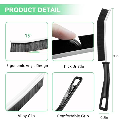 Crevice Cleaning Brush,Hard Bristle Grout Scrub Brushes Tool - image 6