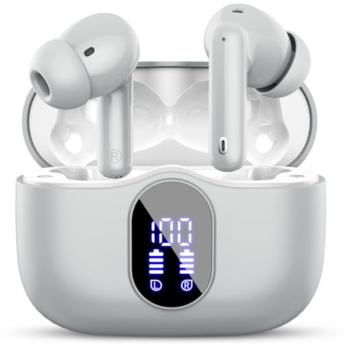 Btootos Bluetooth Kopfhörer, Kopfhörer Kabellos Bluetooth 5.4 Sport In Ear Kopfhörer mit 4 Mikrofon, 40 std Spielzeit, LED-Anzeige, ENC Lärmreduzierung, Tiefer Bass Ohrhörer für Arbeit und Studium