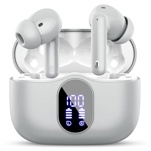 Btootos Bluetooth Kopfhörer, Kopfhörer Kabellos Bluetooth 5.4 Sport In Ear Kopfhörer mit 4 Mikrofon, 40 std Spielzeit, LED-Anzeige, ENC Lärmreduzierung, Tiefer Bass Ohrhörer für Arbeit und Studium