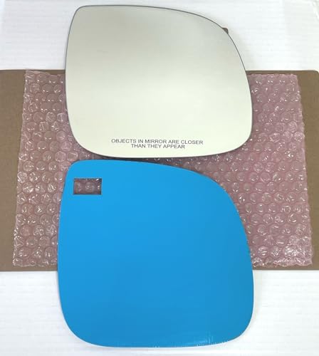 New Replacement Mirror Glass with Full Size Adhesive for 2007-2010 Volkswagen Touareg 2007-2009 Audi Q7 Passenger Side View Right RH