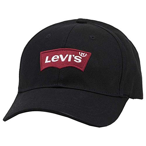 Bonnet avec visière Levi's ajustable casquette en coton gris noir mode hiver