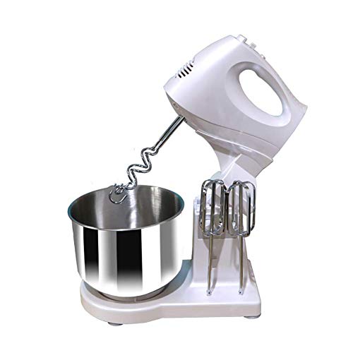 Standmixer 2,5 l Edelstahl-Rührschüssel, 5-Gang-Mixer, Küchen-Elektromixer mit Teighaken, Drahtpeitschenschläger für Kuchen, Teig, Brot 250W